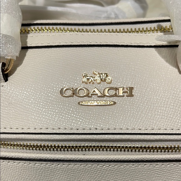 Coach Satchel with Gold Accents - Picture 5 of 7